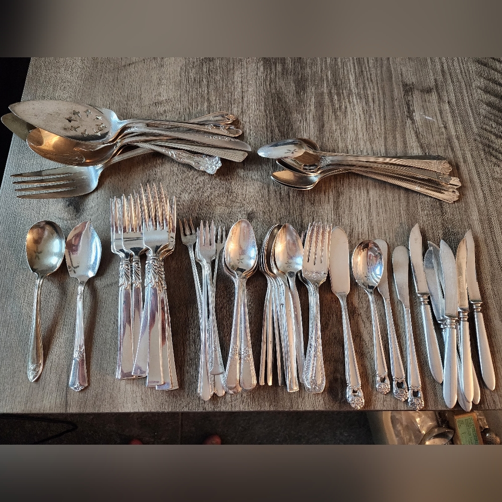 Silver plated mixed set